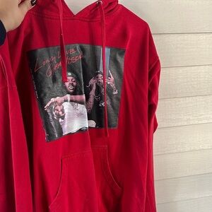 Red Graphic Hoodie Lil Durk